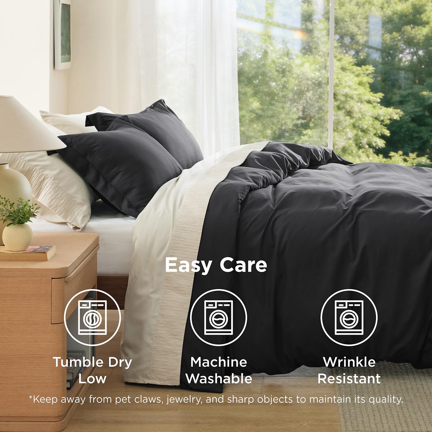 Bedsure® Solid Duvet Cover Set
