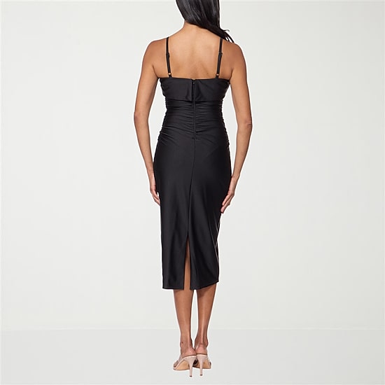 premier amour womens sleeveless midi sheath dress Premier Amour Women's Midi Sweetheart Neck Sleeveless Sheath Dress | Black | Women's 6 | Dresses Sheath Dresses