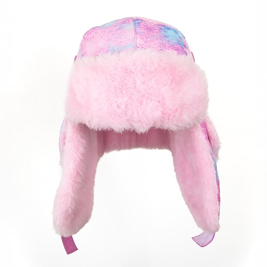 WinterProof Faux Fur & Fleece Fully Lined, Velcro Straps, Ear Flaps Girls Trapper Hat