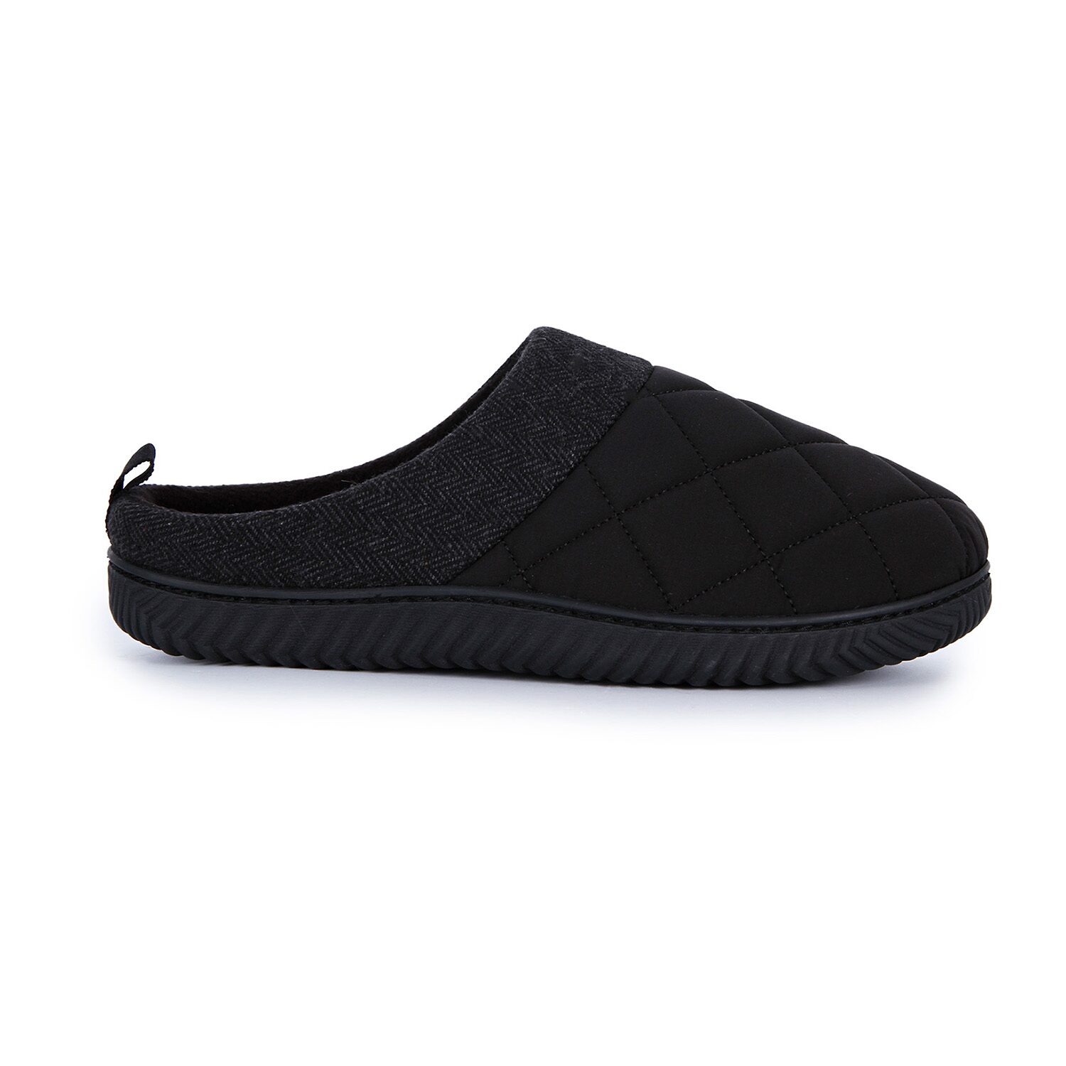 Isotoner Quilted Hoodback Clog Mens Slip-On Slippers