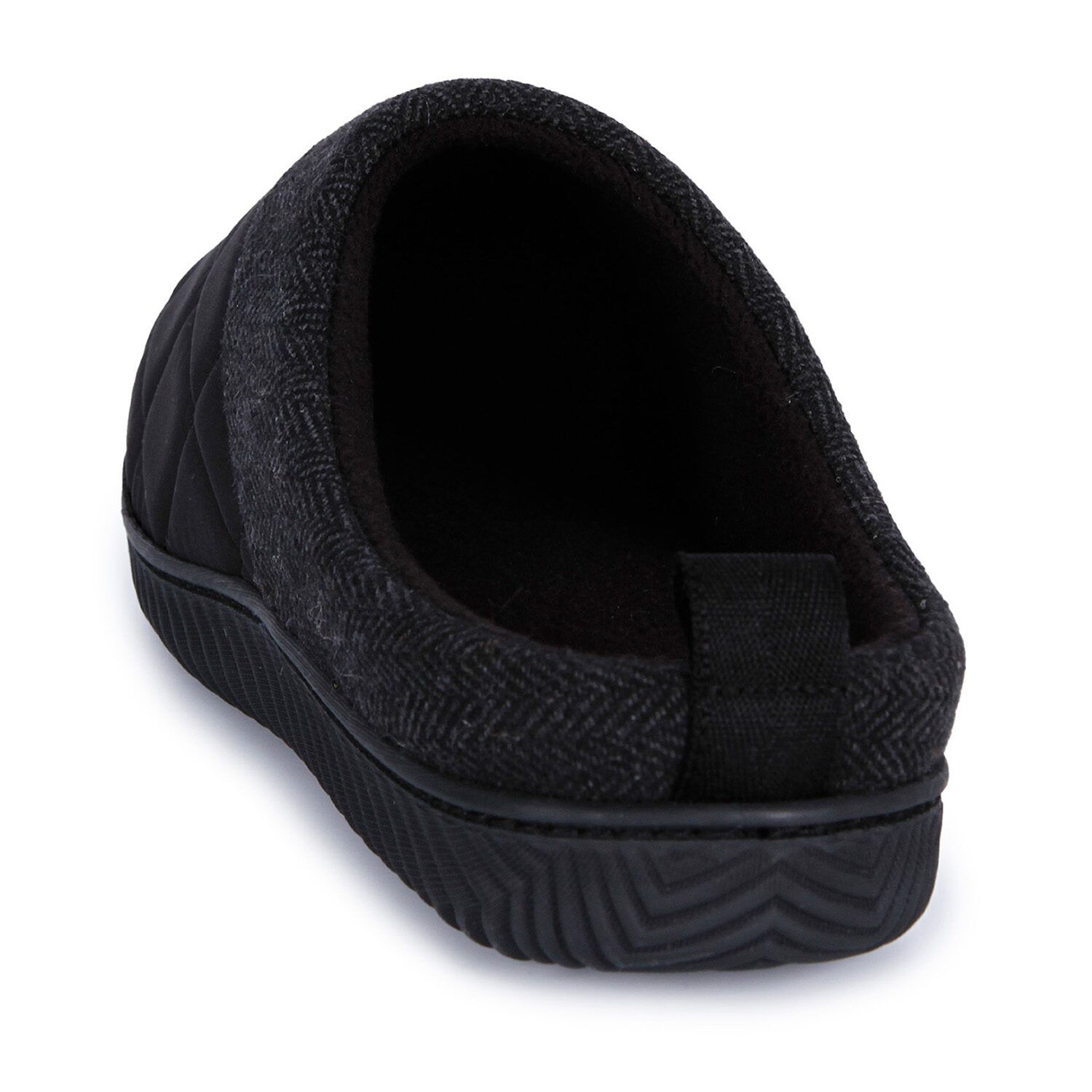 Isotoner Quilted Hoodback Clog Mens Slip-On Slippers