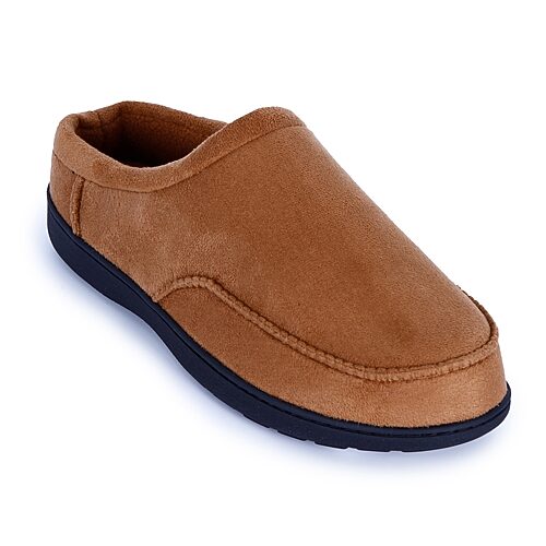 Isotoner Microsuede Prayer Seam Clog Mens Clog Slippers In Brown