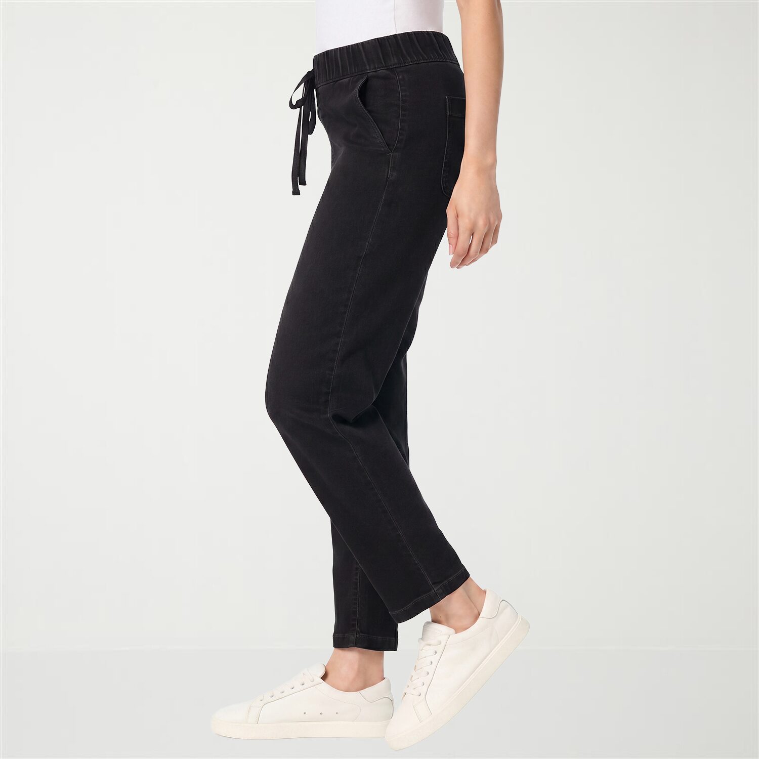 Gloria Vanderbilt Womens Anya Straight Leg Knit Denim