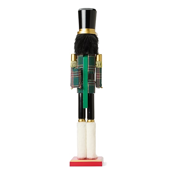 North Pole Trading Co. Wood Lighted Christmas Nutcracker