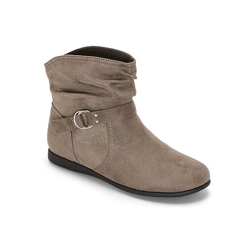 St. John's Bay Womens Kinnel Flat Heel Booties In Brown