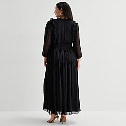 black dresses at jcpenney Plus Size for Women Skirt Details_Slit