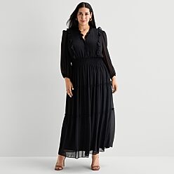 luxury birthday dresses Purple Dress - Heavy Industry Bow Accent Gown for Rich Women Customize Color Size 60-79 Size:M/L By Anthropologie Long-Sleeve Turtleneck
