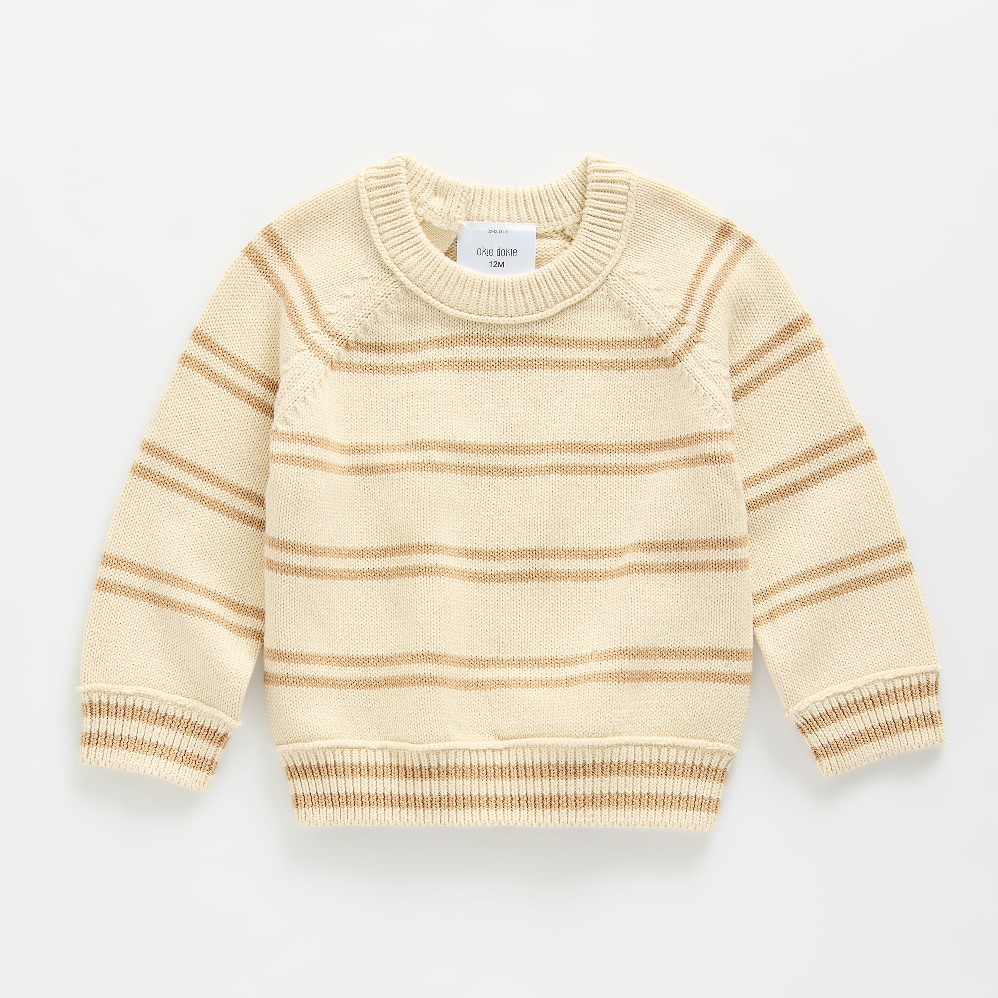Okie Dokie Baby Boys Round Neck Long Sleeve Pullover Sweater