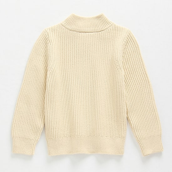 Okie Dokie Boys Round Neck Long Sleeve Quarter-Zip Pullover Sweater
