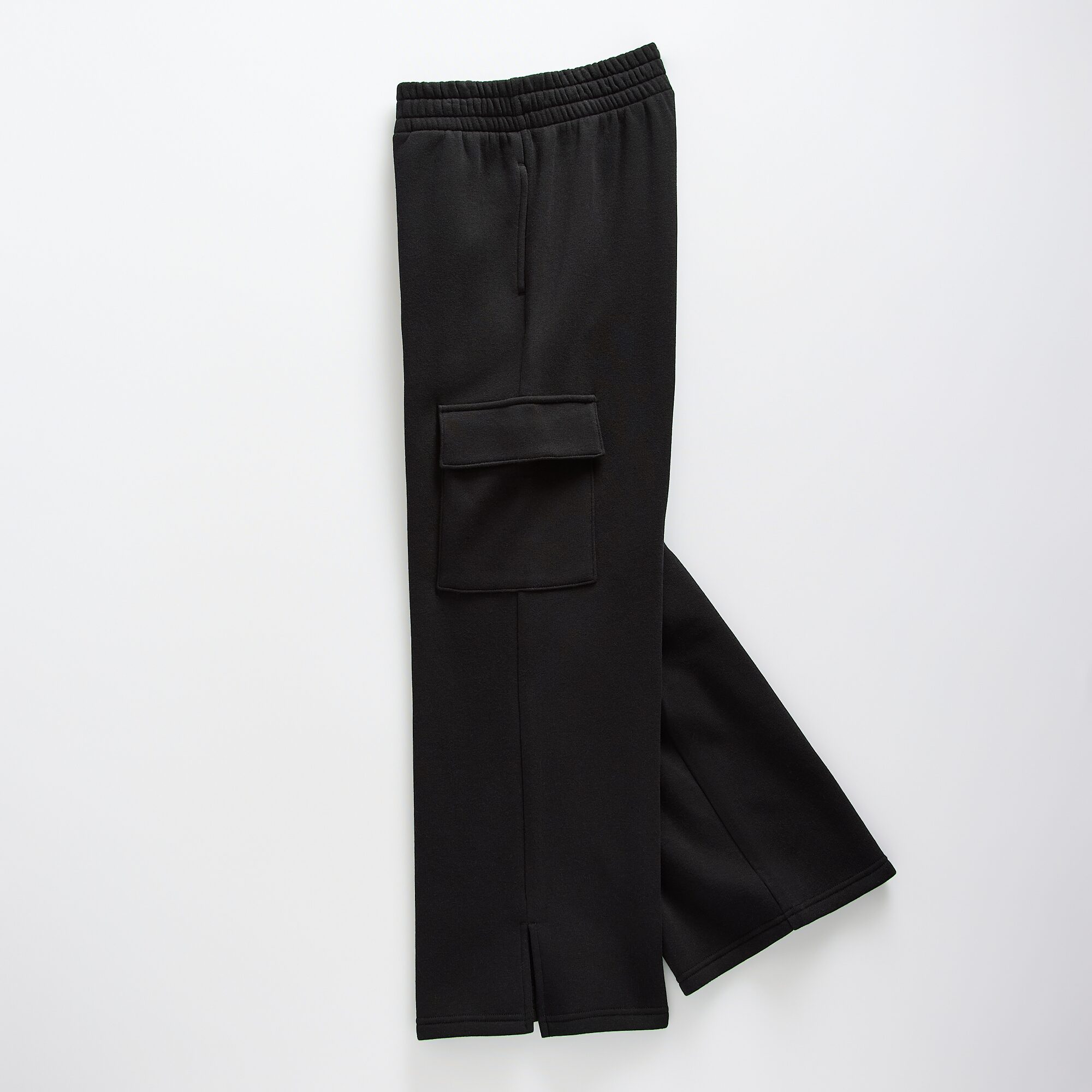 Xersion Little & Big Kid Girls High Rise Wide Leg Active Fleece Cargo Pant