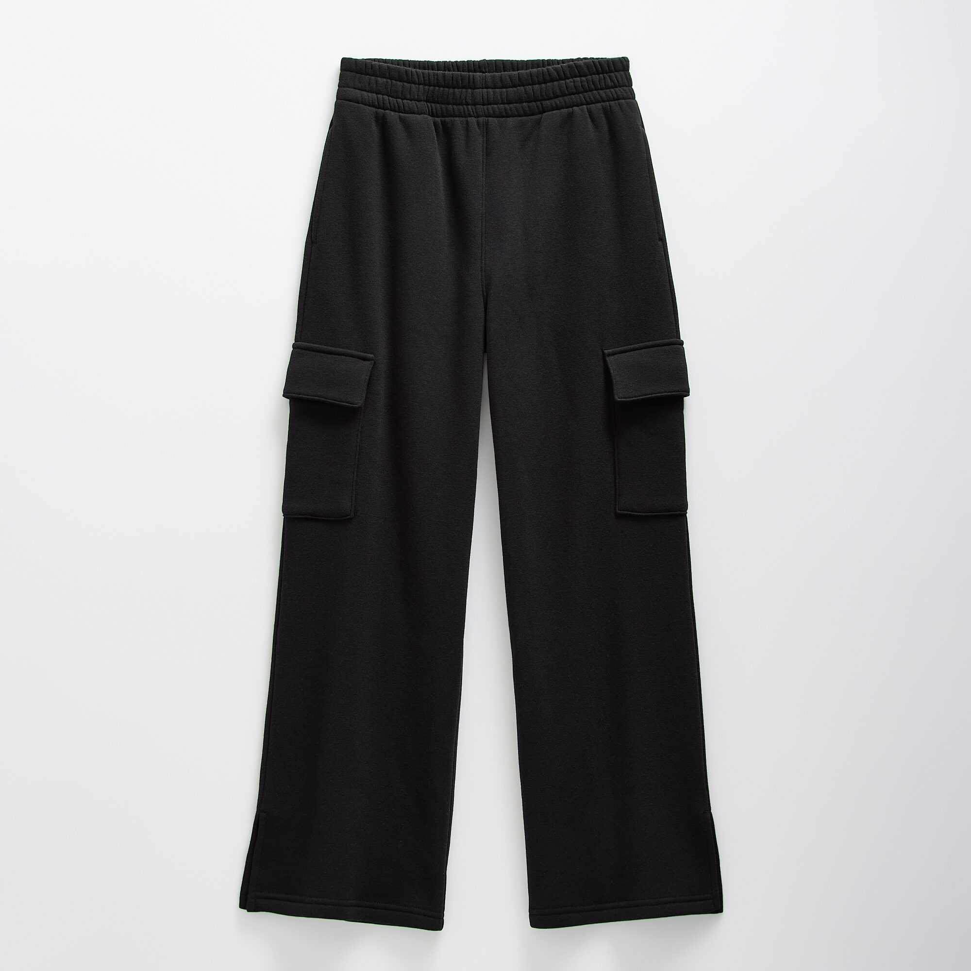 Xersion Little & Big Kid Girls High Rise Wide Leg Active Fleece Cargo Pant