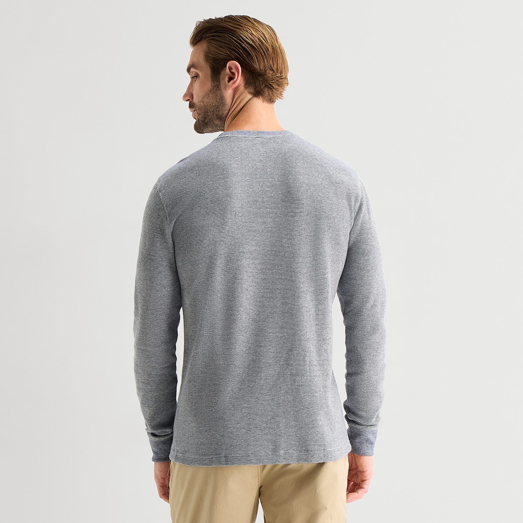 St. John's Bay Waffle Mens Crew Neck Long Sleeve Classic Fit Thermal Top