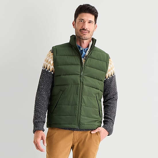 St. John's Bay Mens Puffer Vest