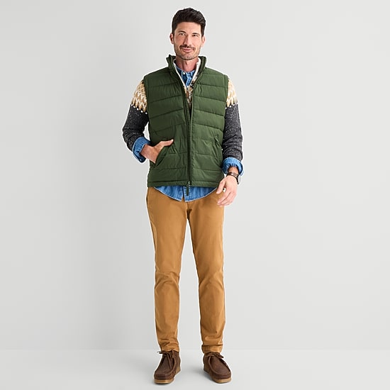 St. John's Bay Mens Puffer Vest