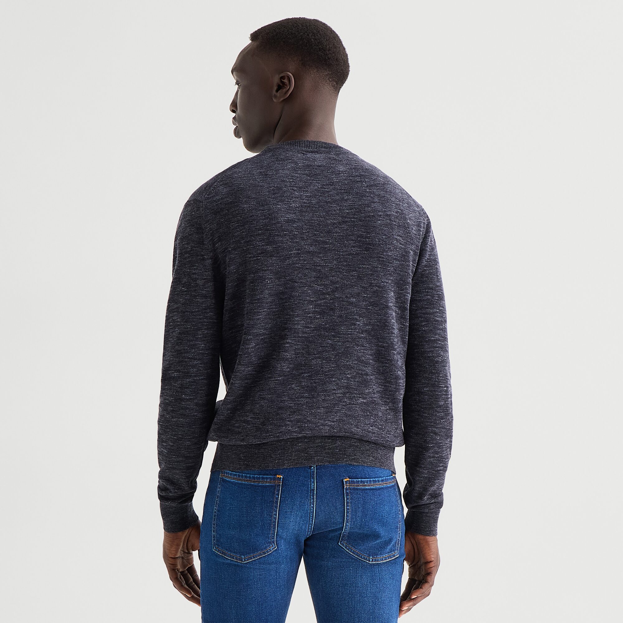mutual weave Mens Crew Neck Long Sleeve Pullover Sweater