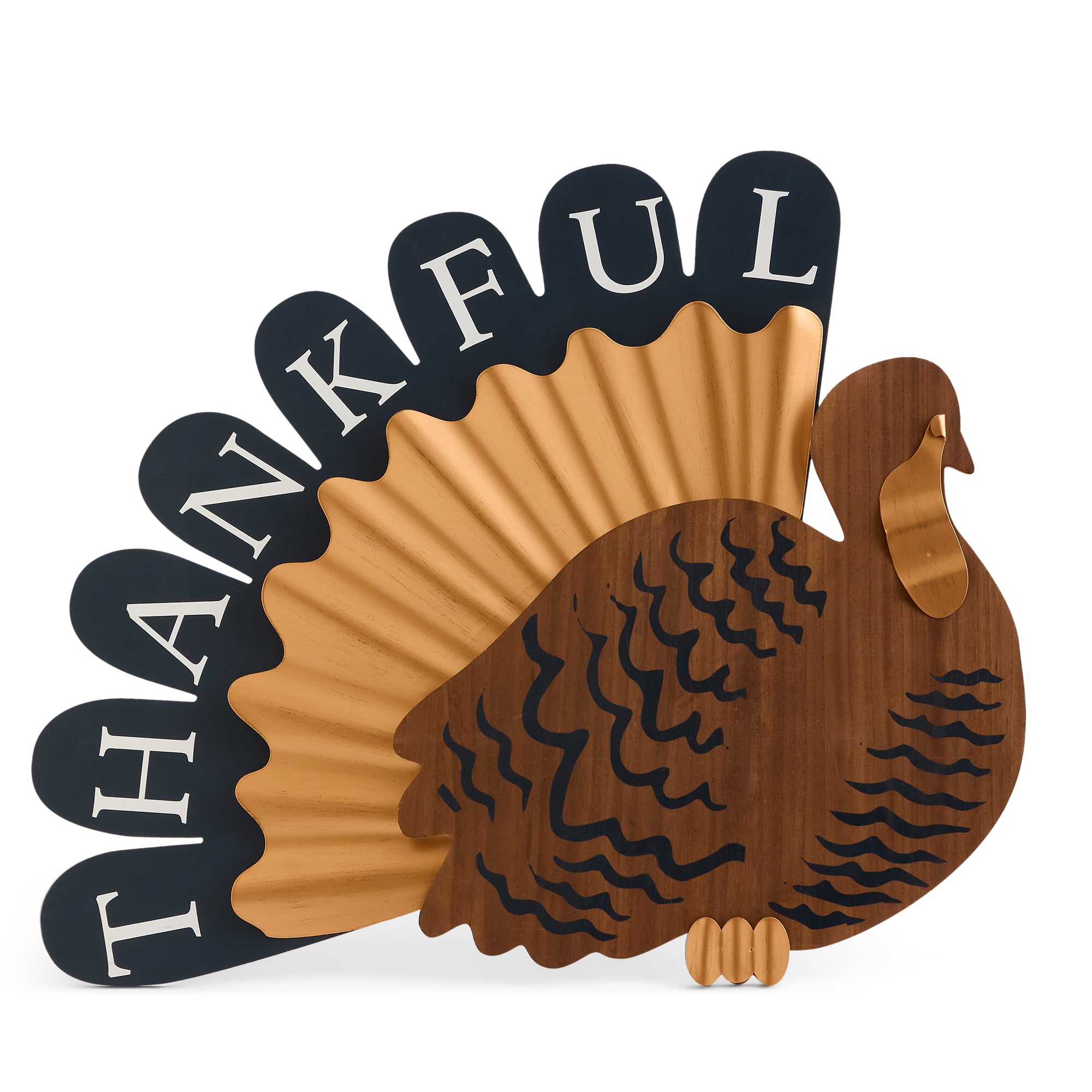Layerings Figural Turkey Thanksgiving Porch Sign