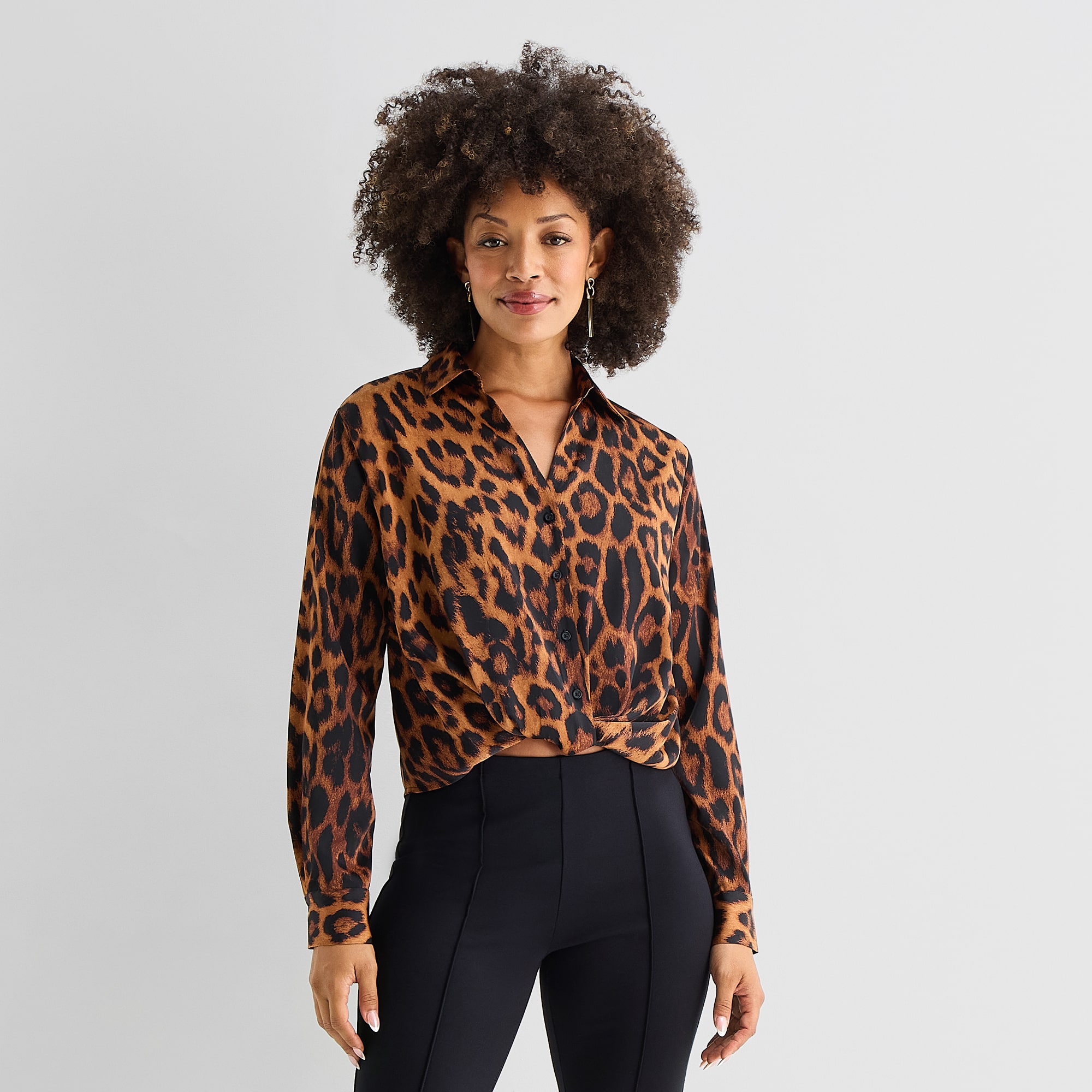 Bold Elements Womens Long Sleeve Blouse