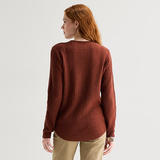 St. John's Bay Womens Crew Neck Long Sleeve Pullover Sweater