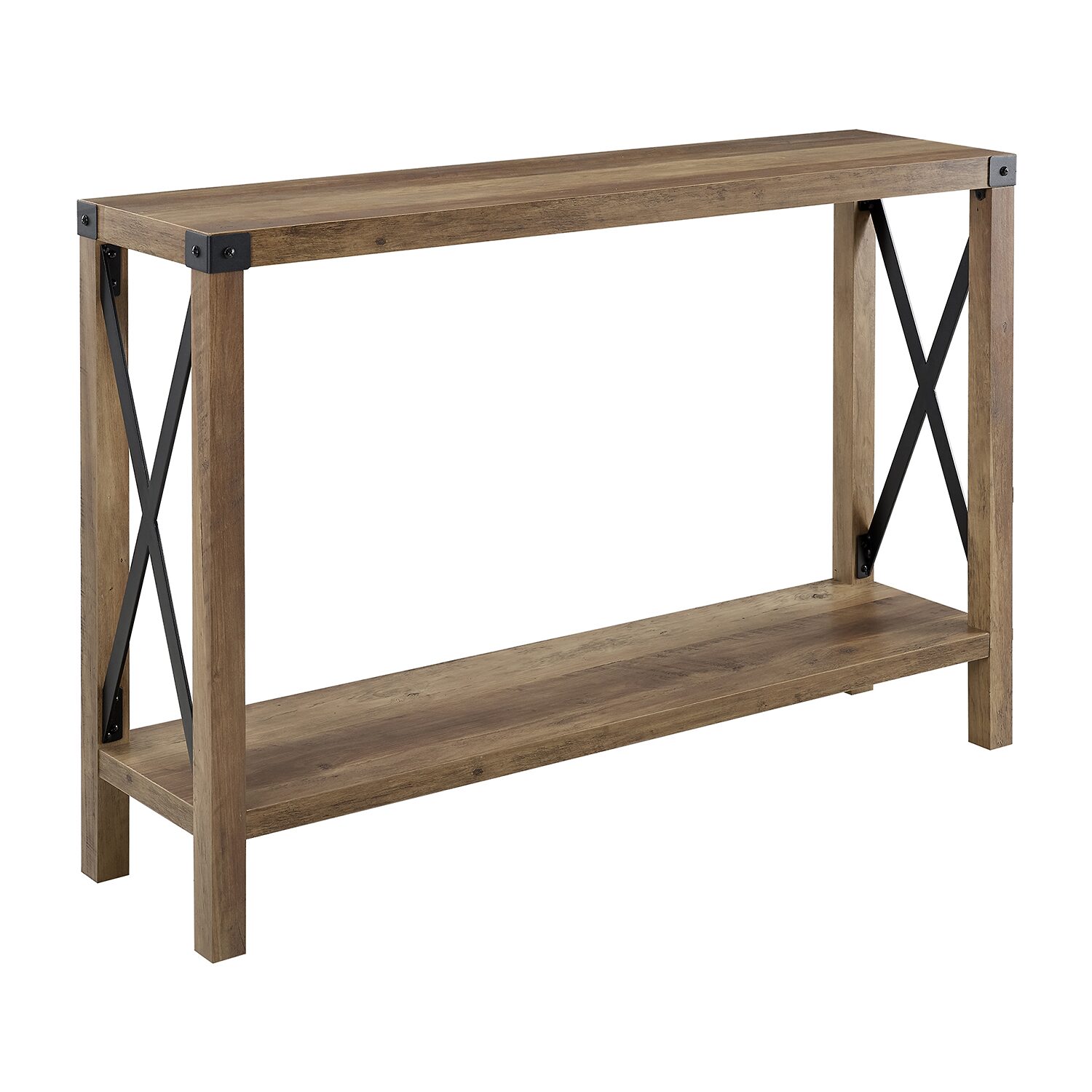 Farmhouse Rustic Wood Entryway Table