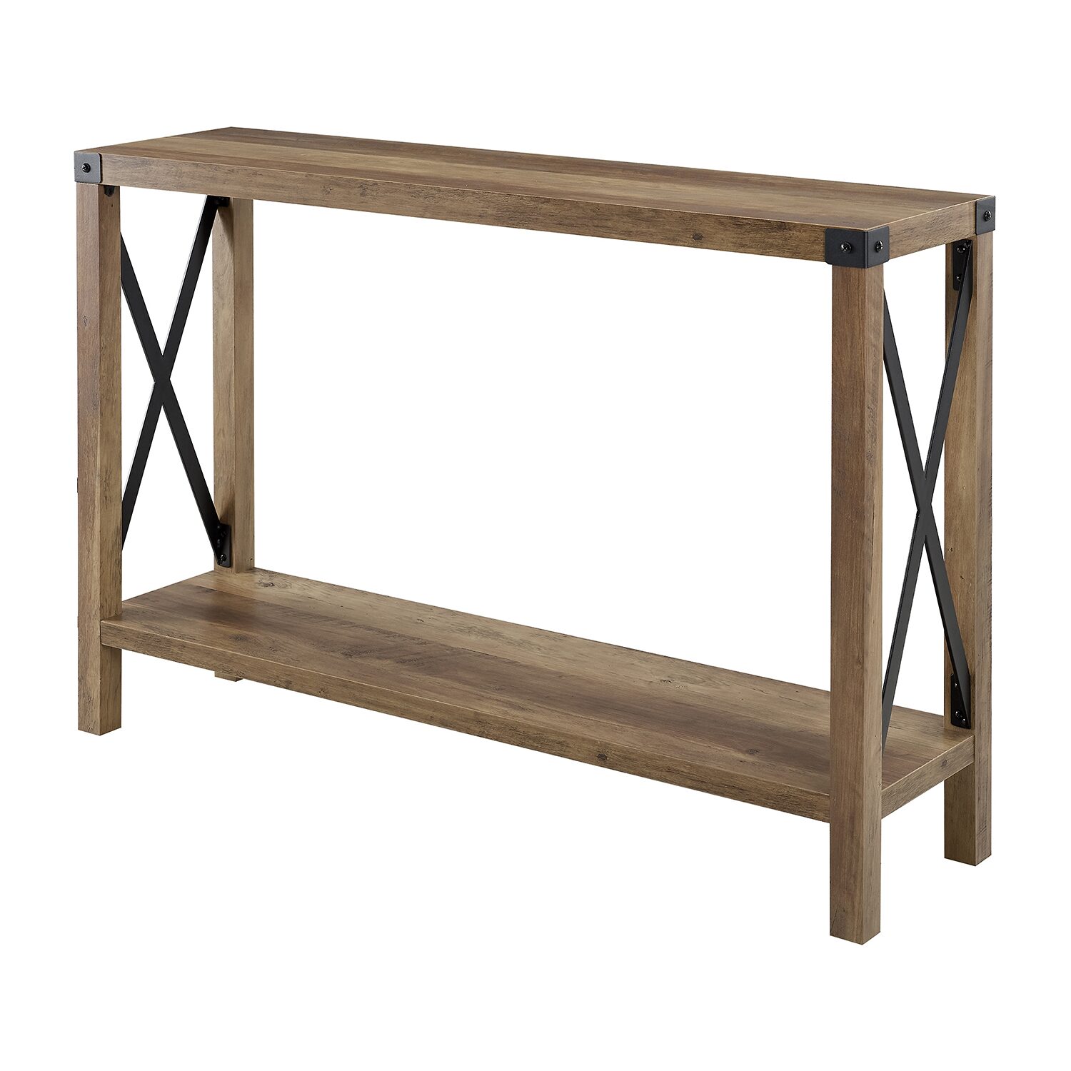 Farmhouse Rustic Wood Entryway Table