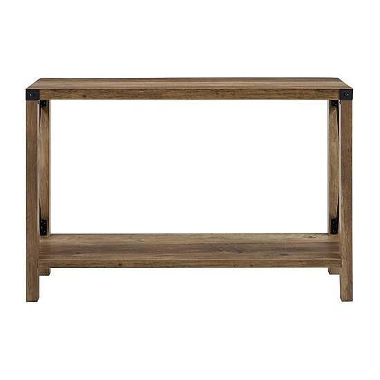 Farmhouse Rustic Wood Entryway Table