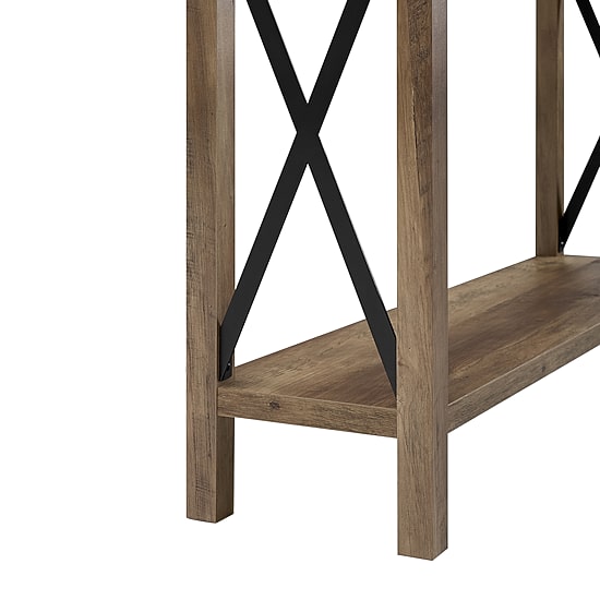 Farmhouse Rustic Wood Entryway Table