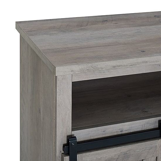 Farmhouse Sliding Door Highboy TV Stand