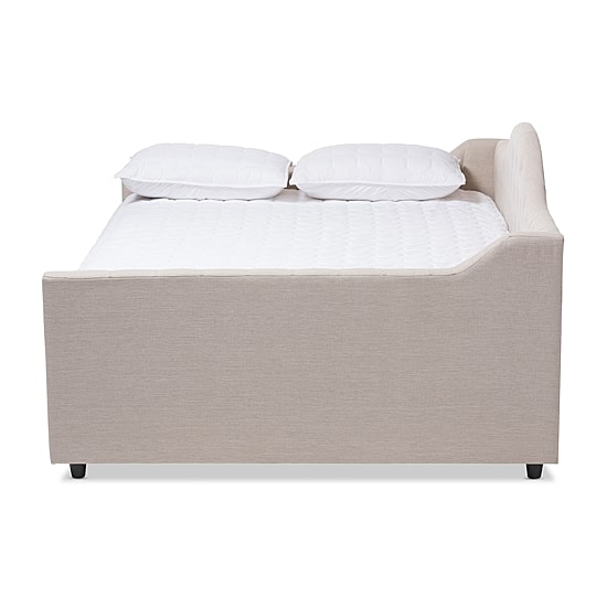 Eliza Tufted Upholstered Queen Daybed with Trundle