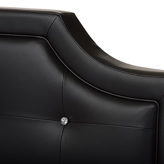 Carlotta Faux Leather Upholstered Bed