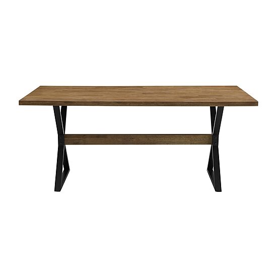 Walker Edison Rectangular Wood-Top Dining Table