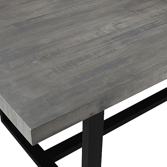 Walker Edison Rectangular Wood-Top Dining Table