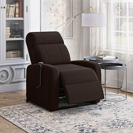 ProLounger Bontrager Modern Track-Arm Power Recline and Lift Chair in Chenille