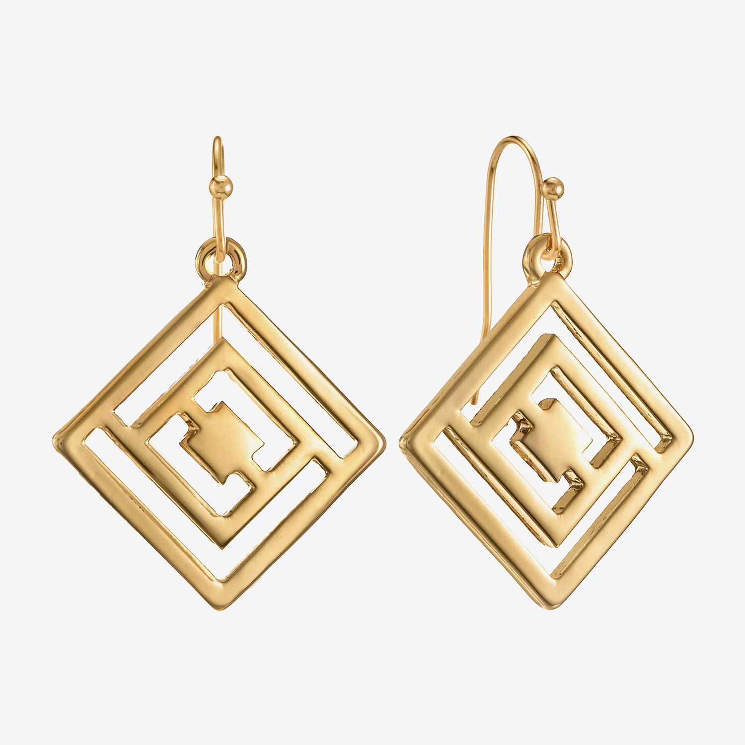 Liz Claiborne Womens Square Drop Earrings