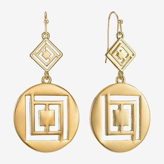 Liz Claiborne Double Womens Drop Earrings