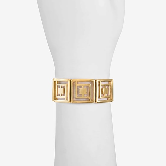Liz Claiborne Womens Square Stretch Bracelet