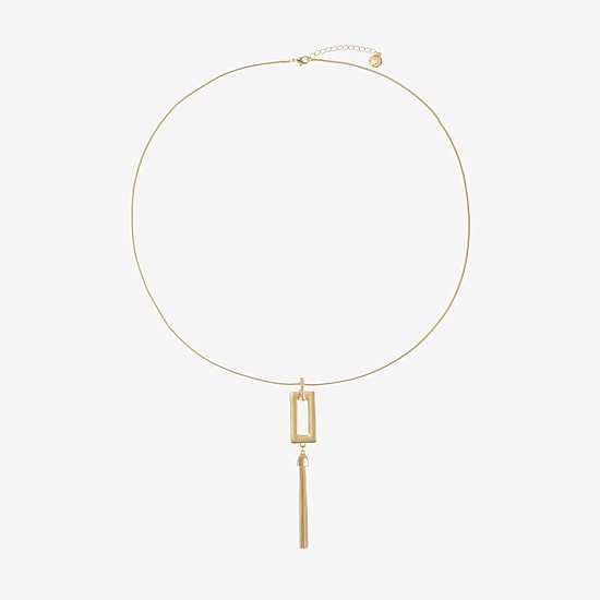 Liz Claiborne Womens Square 30 Inch Pendant Necklace