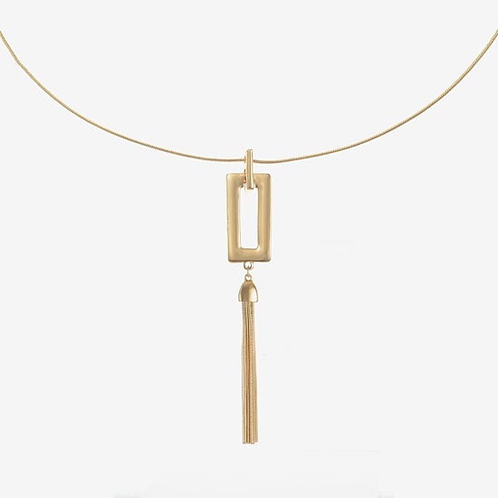 Liz Claiborne Womens Square 30 Inch Pendant Necklace