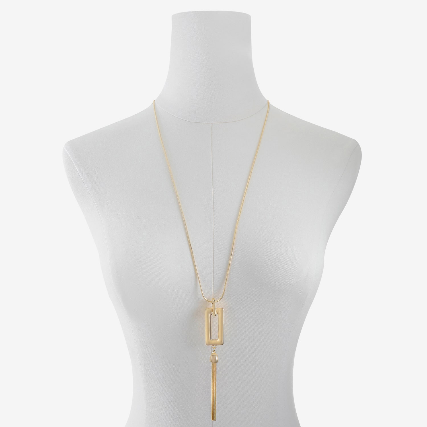 Liz Claiborne Womens Square 30 Inch Pendant Necklace