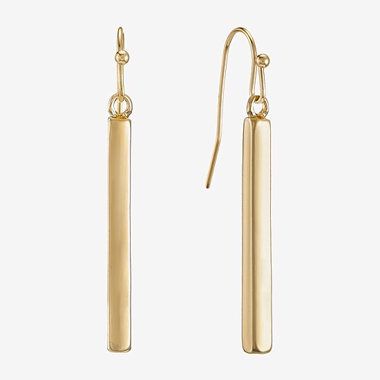 Liz Claiborne Womens Square Drop Earrings