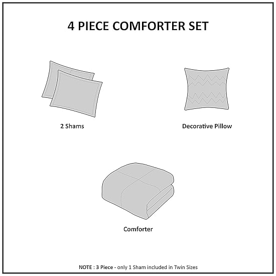 Intelligent Design Camille Comforter Set with decorative pillow