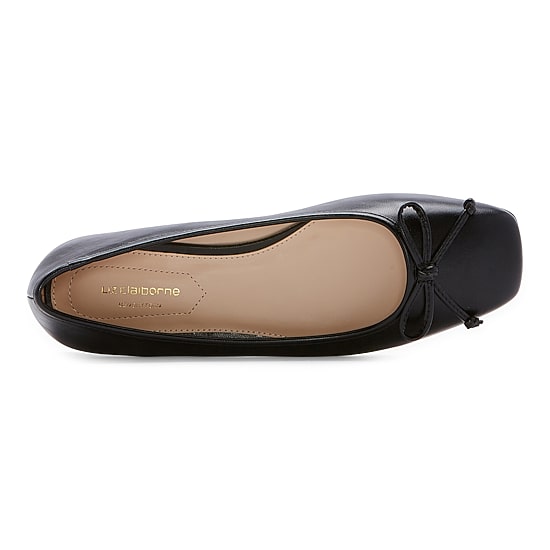 Liz Claiborne Flushing Womens Square Closed Toe Ballet Flats