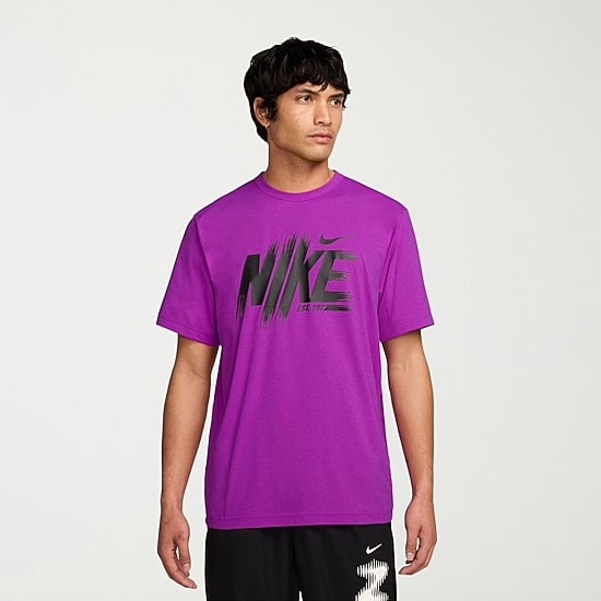 Nike Mens Crew Neck Short Sleeve Regular Fit Graphic T-Shirt