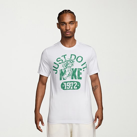 Nike Just Do It Mens Crew Neck Short Sleeve Regular Fit Graphic T-Shirt