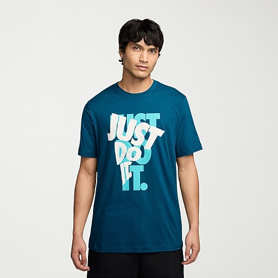 Nike Just Do It Mens Crew Neck Short Sleeve Regular Fit Graphic T-Shirt