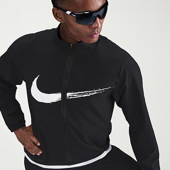 Nike Form Mens Long Sleeve Mock Neck Top