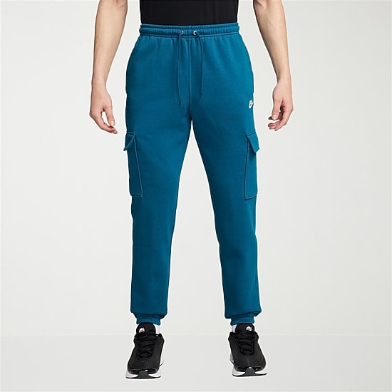 Nike Fleece Mens Cuffed Mid Rise Regular Fit Active Cargo Pant