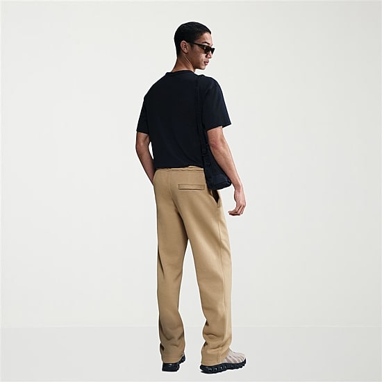 Nike Fleece Mens Straight Mid Rise Regular Fit Workout Pant
