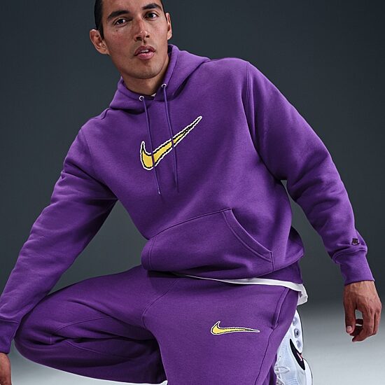 Nike Mens Cuffed Mid Rise Regular Fit Fleece Active Jogger Pant