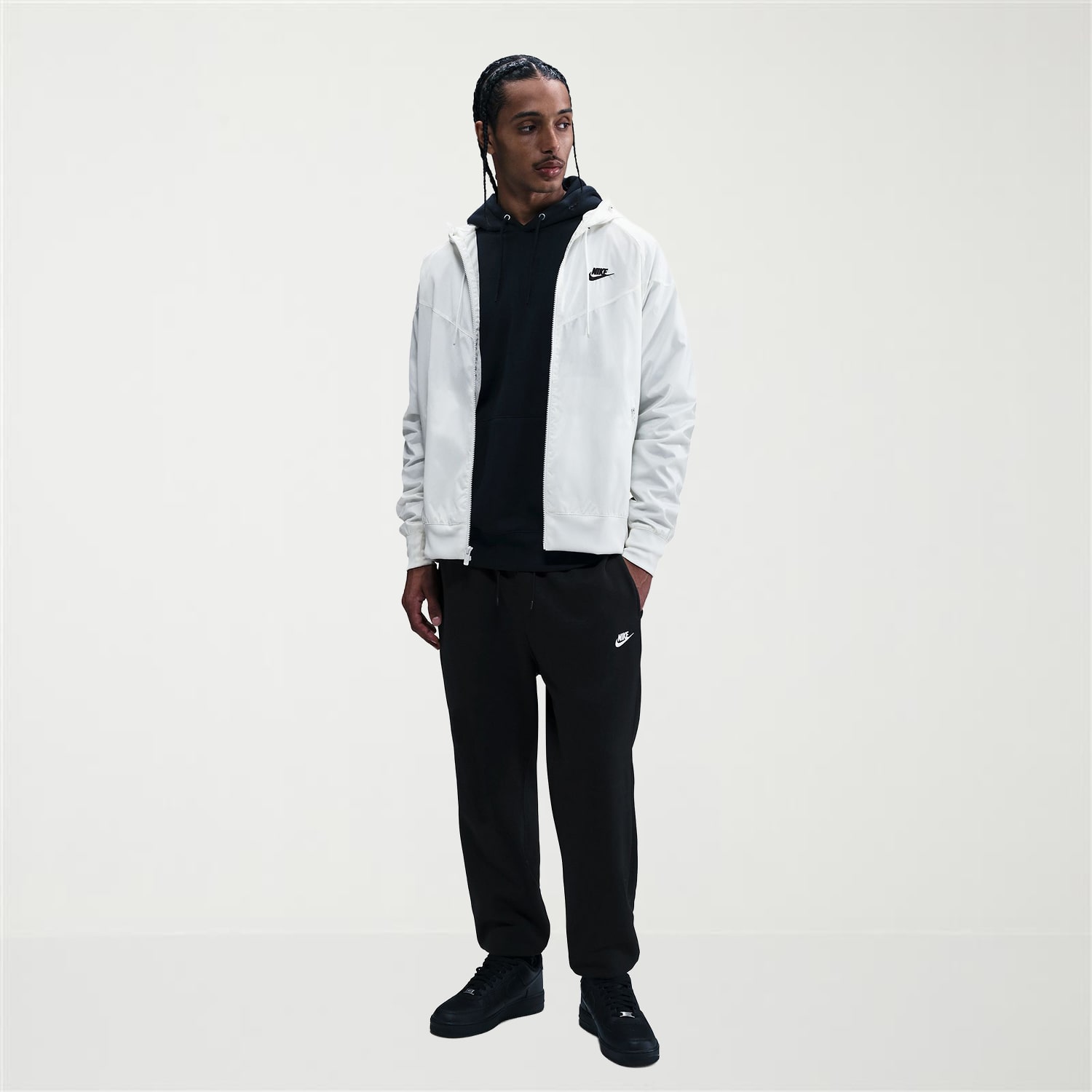 Nike Mens Cuffed Mid Rise Regular Fit Fleece Active Jogger Pant