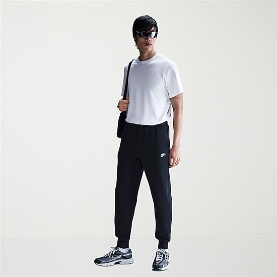 Nike Mens Cuffed Mid Rise Regular Fit Fleece Active Jogger Pant